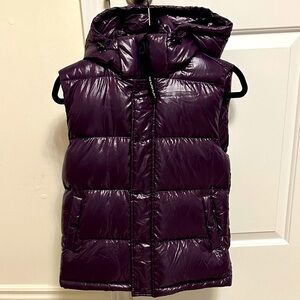 Brand new Aritzia Purple Hooded Vest